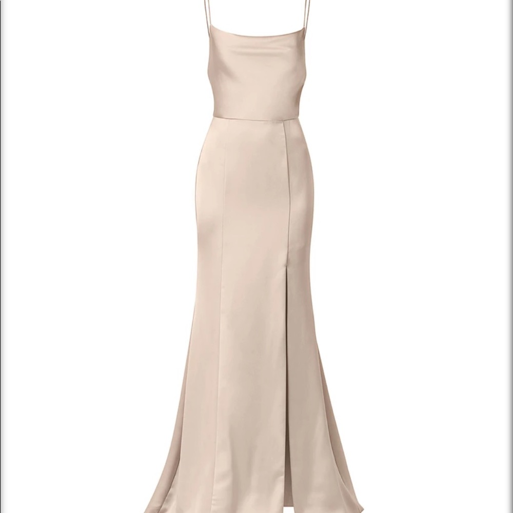 Amsale- Chloe dress in champagne